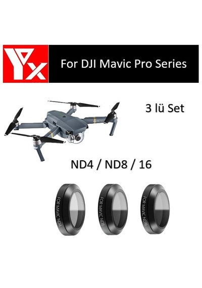 Dji Mavic Pro Gimbal Kamera Lensi İçin 3 Lü Filtre Set Nd4 / Nd8 / Nd16 2
