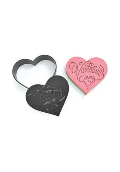 Valentine Yazılı Sevgililer Günü Kurabiye Kesme Ve Damgalama Kalıbı 2 Parça Diğer