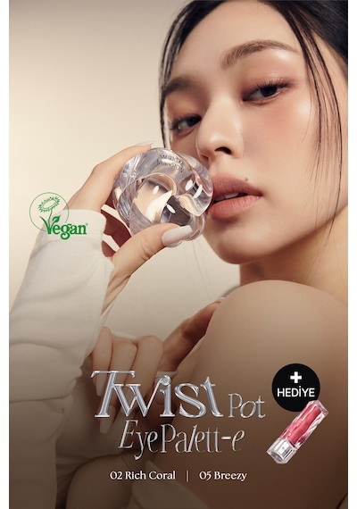 Muzıgae Mansıon Twist Pot Eye Palette 02 Rich Coral