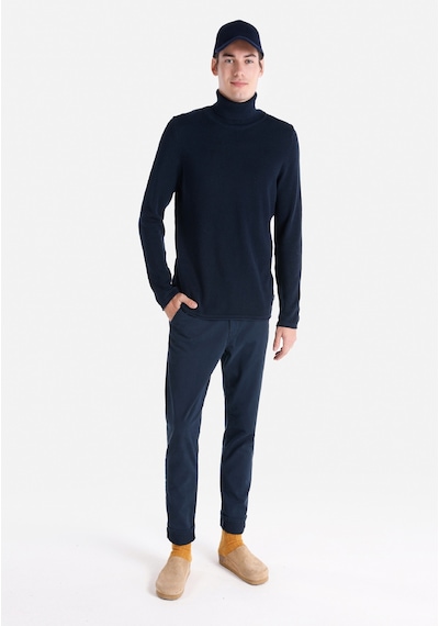 Colin's Colins Regular Fit Turtle Neck Lacivert Erkek Kazak Cl1064879 Lacivert