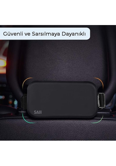 Bix Saiji T55 Araç İçi Arka Koltuk Arkası Tablet ve Telefon Tutucu