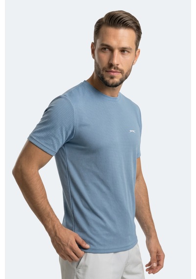 Slazenger Hıjack I Erkek Mavi Tişört