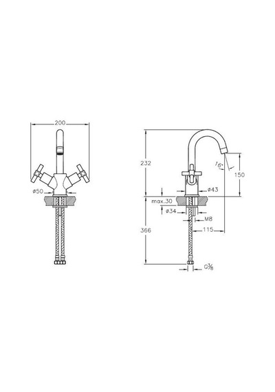 Artema Juno Lavabo Bataryası Bakır A4086226
