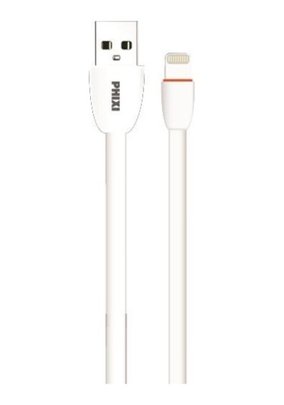 Phixi CB411L Force Yassı Kablolu 1 M Lightning Şarj ve Data Kablosu Beyaz