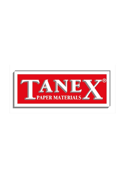 Tanex 12X21 MM Çizgili Floresan Kırmızı Fiyat Etiketi 24'Lü Kutu
