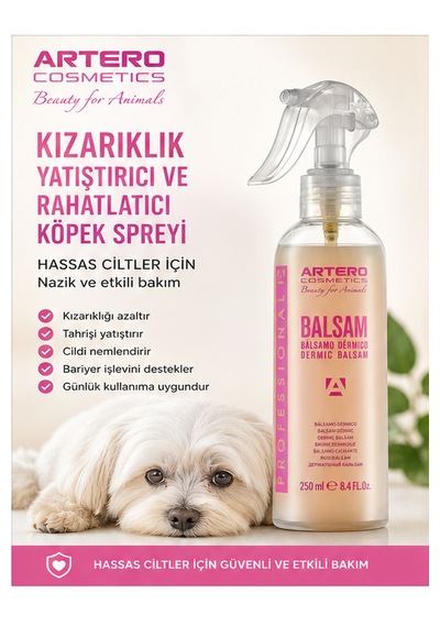 Artero Kızarıklık Yatıştırıcı Ve Rahatlatıcı Köpek Spreyi 250 Ml