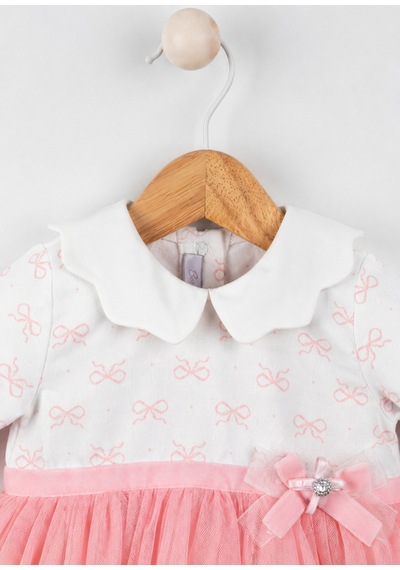 Babyhola Fiyonk Detaylı Tül Etek Kız Çocuk Elbise 15348 Pembe Babyhola Fiyonk Detaylı Tül Etek Kız Çocuk Elbise 15348 Pembe
