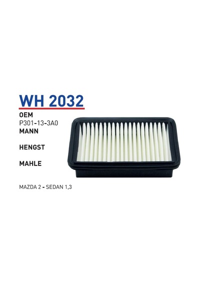 WUNDER WH2032 HAVA FİLTRESİ - MAZDA 2 - SEDAN 1,3