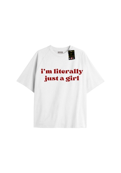 Flood Of Style Beyaz Oversize T-shirt Imliterallyjustagirl Özel Tasarım