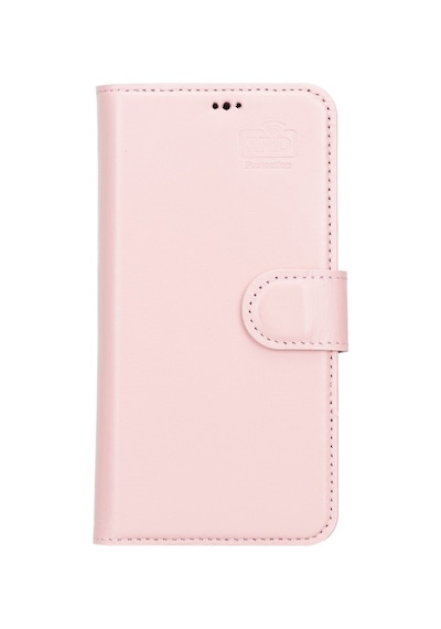 Apple İphone 13 Uyumlu Deri Cüzdanlı Kılıf Nu2 Pembe Diğer