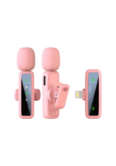 Mivessa Kablosuz Pembe Yaka Mikrofonu 2'li Lightning Uyumlu Telefon Canlı Yayın Röportaj Kayıt