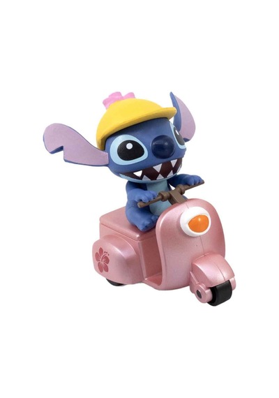 Yume Toys Disney Stitch Zoom Hero Serisi Çek Bırak Figürlü Motorcycle Pink 15750