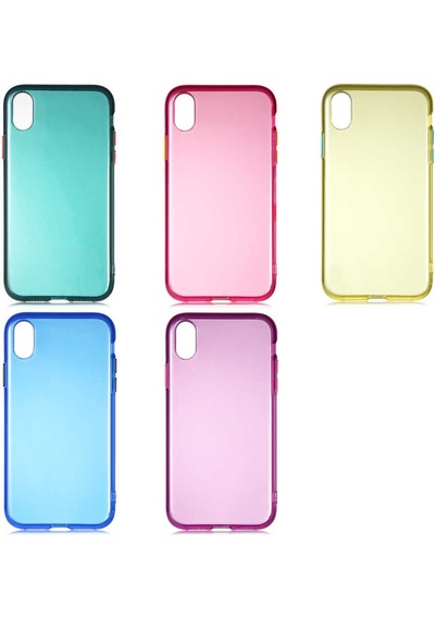 Apple Uyumlu iPhone Xr 6.1 Kılıf Zore Bistro Kapak Pembe