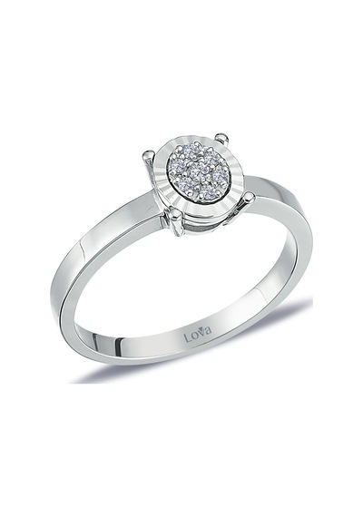 Lova Pırlanta Taşlı Oval Eridu Yüzük - 1070192