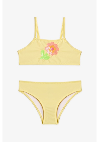 Penti Sarı Kız Çocuk Sequin Halter Bikini Takımı