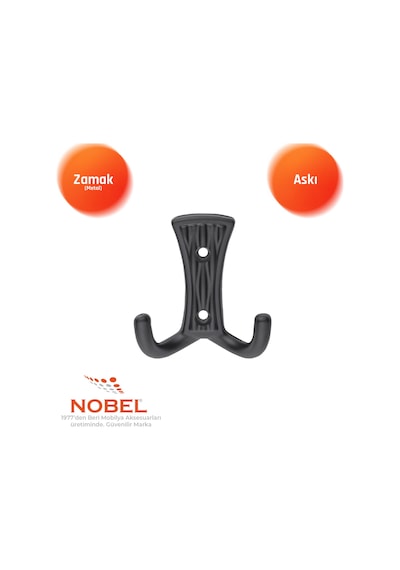 Emet Askı, Metal Vestiyer Askısı, 29 Gr, Dolap Ve Duvar Askılığı, Matsi Yah Vidalı