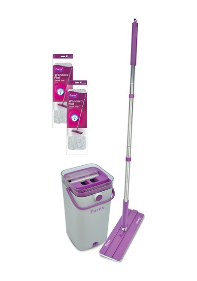 Wondero Flat Temizlik Seti + 2 Adet Yedek Mop Avantaj Paketi