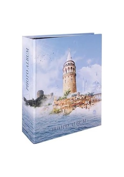 Rs306 Fotoğraf Albümü 10x15cm 200 Fotoğraf Kapasiteli İstanbul Desenli Lüks Albüm