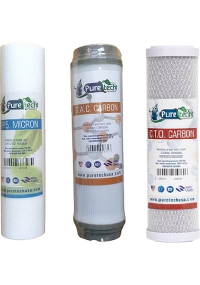 Puretech Açık Kasa Su Arıtma Cihazı 3 Aşama Filtre Seti