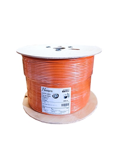 Nexans Nex1611tf5, Turuncu, Cat6, 500m, 23awg 0,58mm , Utp, %100 Bakır, Lszh Halogen Free, Makara, Kablo