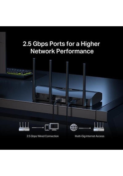 Mercusys Mr27be Be3600 Wıfı7 Dual Band Router
