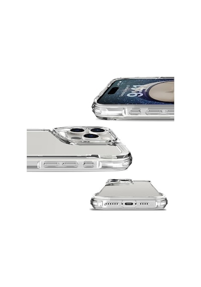 Zore Apple Uyumlu iPhone 16 Pro Max Kılıf T-max Kapak - Şeffaf Şeffaf