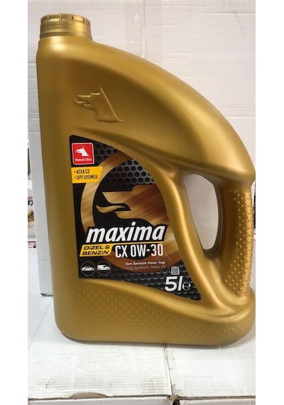 Petrol Ofisi Maxima CX 0W-30 Tam Sentetik Motor Yağı 5 L