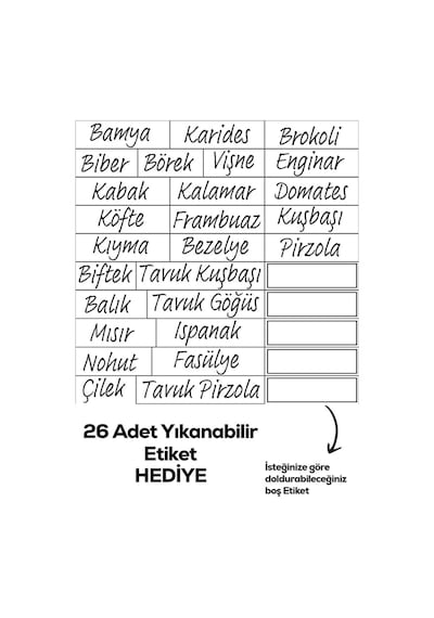Porsima Çok Amaçlı -20 C Derin Dondurucu Saklama Kabı Seti 14'lü Set Beyaz