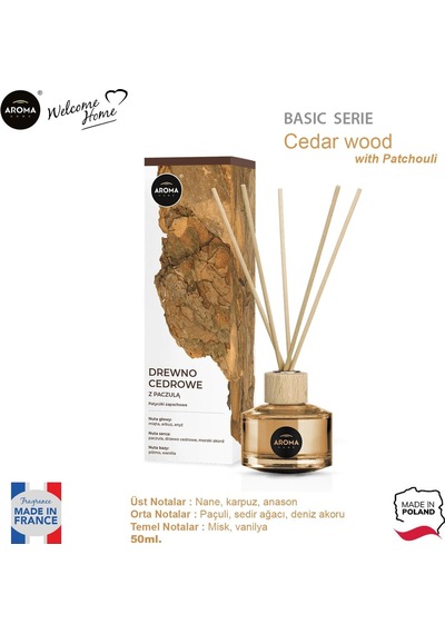 Aroma Home Basic Line Likit Koku Cedar Wood With Patchouli 50 ML