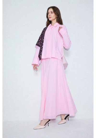Defacto A Kesim Vual Maxi Etek F4560ax26smpn69 Pembe-pn69