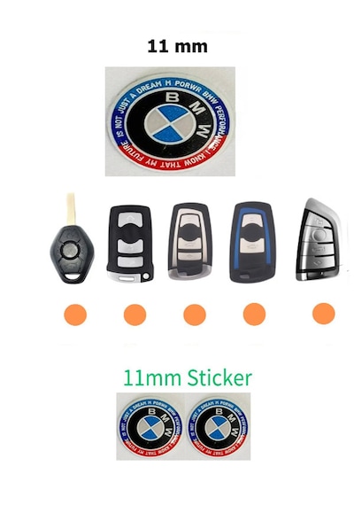 Kumanda Anahtar Logo Amblem 11mm Newworldblue 2adet