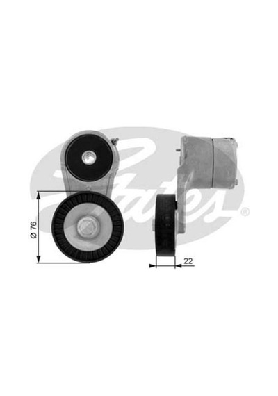 GATES T38212 V KAYIŞ GERGİ RULMANI ASTRA F G H VECTRA C CORSA C C