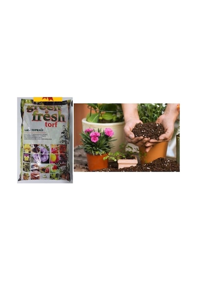 Torf 20 Lt 2 Adet Çiçek Toprağı Saksı Toprağı Bitki Toprağı Perlit Karışımlı Torf Toprak