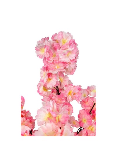 Yapay Ağaç Bahardalı Ağacı Pembe Japon Kiraz Çiçeği Sakura Çiçeği 70cm Siyah Plastik Saksılı