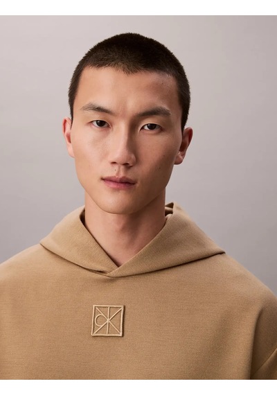 Calvin Klein Ls Stretch Wool Blend Bej Erkek Hoodie