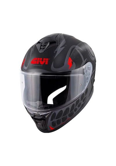 50.x Bones Kask Kapalı Mat Siyah-kırmızı Diğer