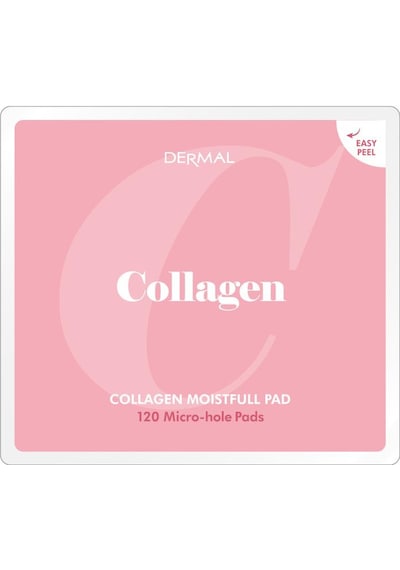 Dermal Collagen Moistfull Pad 120 Li Kolajen İçerikli Nemlendirici Ve Cilt Sıkılaştırıcı Tonik Ped 180 Ml
