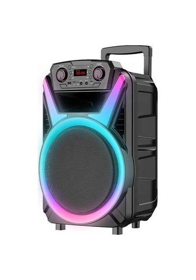 Çeşithane Gd-1202 12 İnç Profesyonel Bluetooth Hoparlör - Mikrofonlu, Rgb Işıklı, Taşınabilir Tekerl