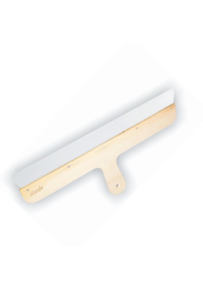 Skarp Eğri Saplı Spatula 40 Cm Paslanmaz Çelik Macun Sıva Derz Düzeltme Temizlik Ispatulası