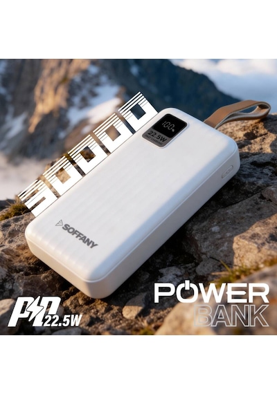 Ag05-001 Ag05-001 30.000 Mah P.bank 22.5w Type-c + Usb Çıkışlı BEYAZ