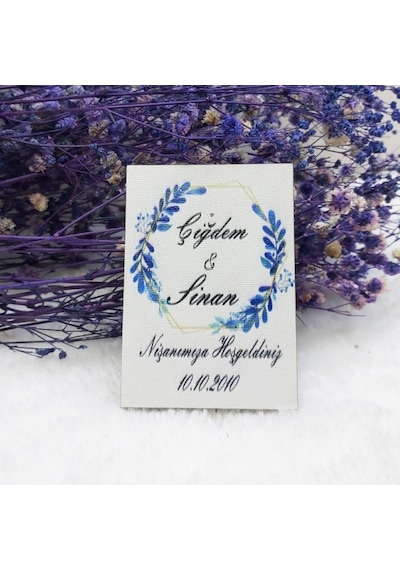 Ahşap Magnet Nikah Magnet Nikah Şekeri Uv Baskı 30 Adet