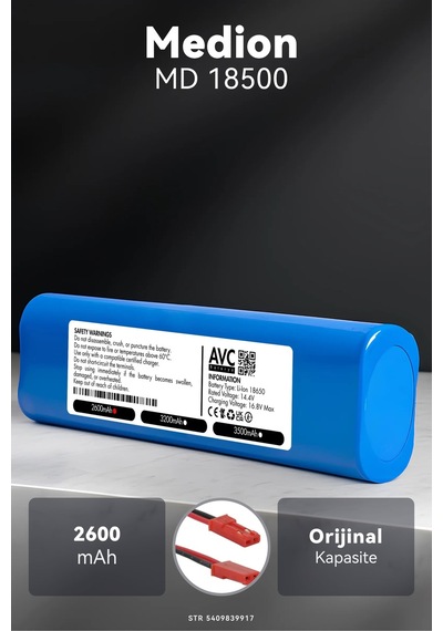 Medion Md 18500 2600mah Robot Süpürge Bataryası K.k