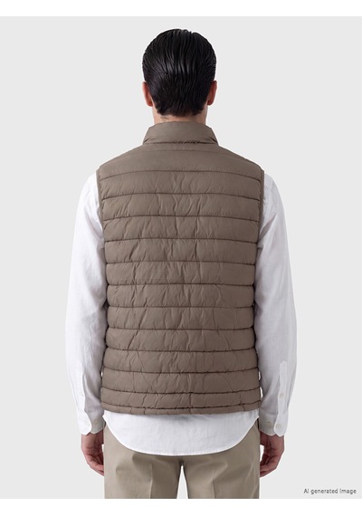 Lcwaıkıkı Classic Kahverengi Regular Fit Dik Yaka Erkek Şişme Yelek