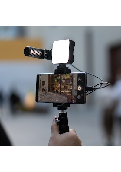 Thronmax C1P Profesyonel Vlogger Video Işıklı Akış Mikrofon Seti
