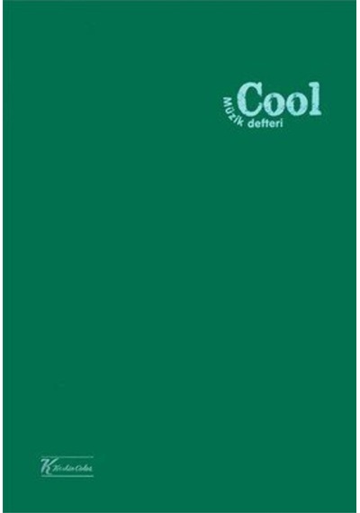 Cool Yeşil Dikişli Plastik Kapak 40 Yaprak A4 Müzik Defteri