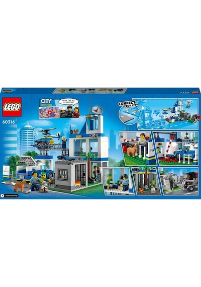 Lego City Polis Merkezi 60316 Yapım Seti 668 Parça