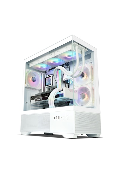Zalman Chronıx V2 Atx Mıd Tower Beyaz Kasa 1xusb 2.0, 1xusb 3.0, 1usb Type-c 5 Gbps ,1xmikrofon, 1xkulaklık, 3x120mm Argb Fan