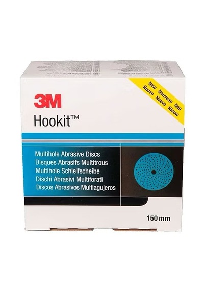 3m 51371 Hookit Mavi 325u Çok Delikli Disk Zımpara P080 100 Adet
