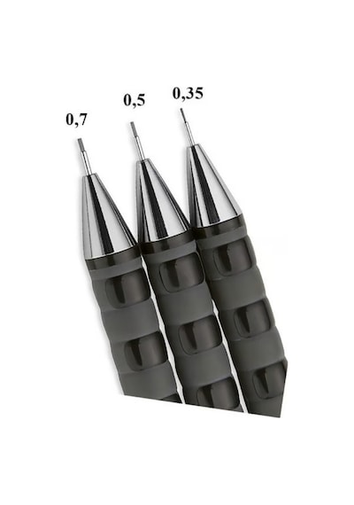 0.3 / 3.5 Mm Rotring Uçlu Kalem Siyah Renk 1 Adet +0,35 Mm Hb Kalem Ucu