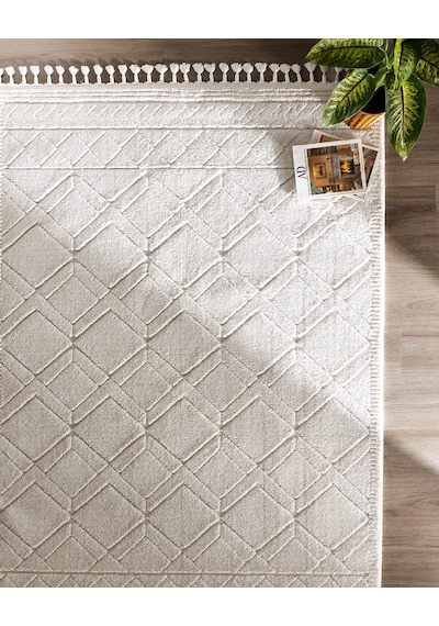 Madame Coco Clarice Halı - Bej - 120x180 Cm 8684427023815 Ekru